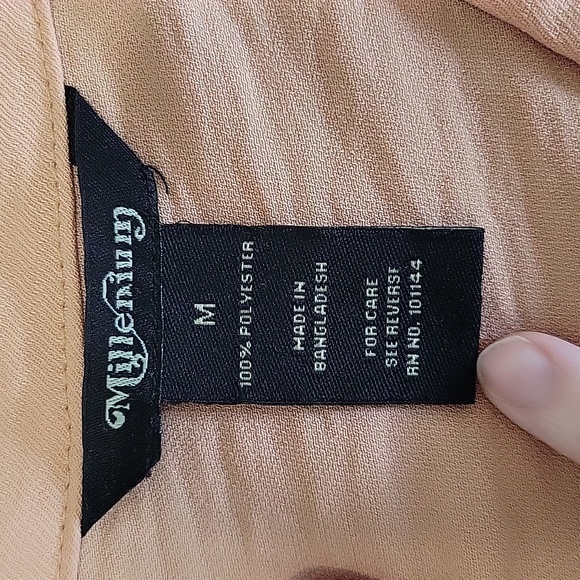 Peachy orange/tan dress - Picture 3 of 5